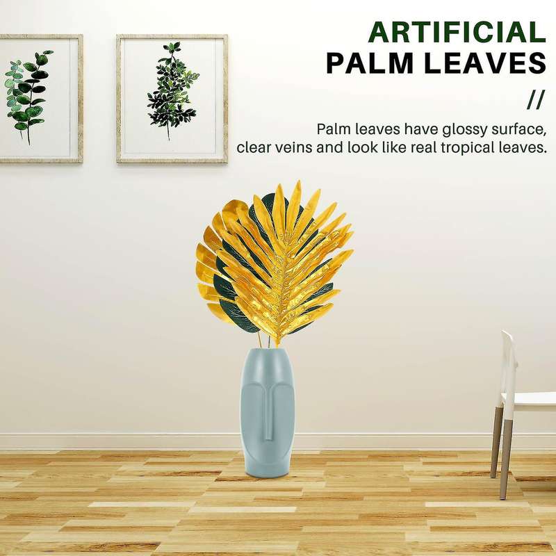 60pcs Artificial Palm Leaves Tropical Faux Monstera Leaves for Theme Party Hawaiian Luau Party Ball