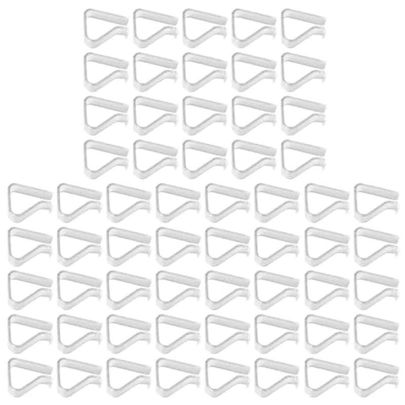 60pcs Transparent Tablecloth Clips Windproof Table Cover Holder Clamps for Outside,Picnics,Weddings,