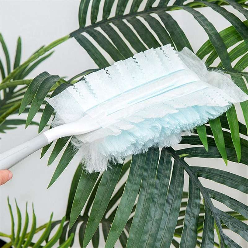 60pcs Duster Refills Electrostatic Duster for Cleaning with 2 Handles for Home Ceiling Furniture Mul