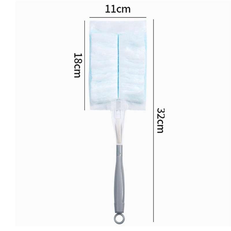 60pcs Duster Refills Electrostatic Duster for Cleaning with 2 Handles for Home Ceiling Furniture Mul