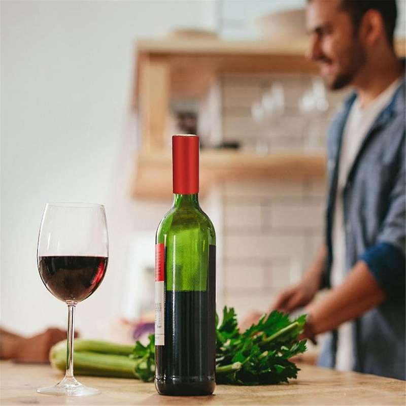 60pcs Wine Sealer for Wine Bottles, 30pcs Wine Bottle Cork Stoppers and 30pcs Pvc Heat Shrink Capsul