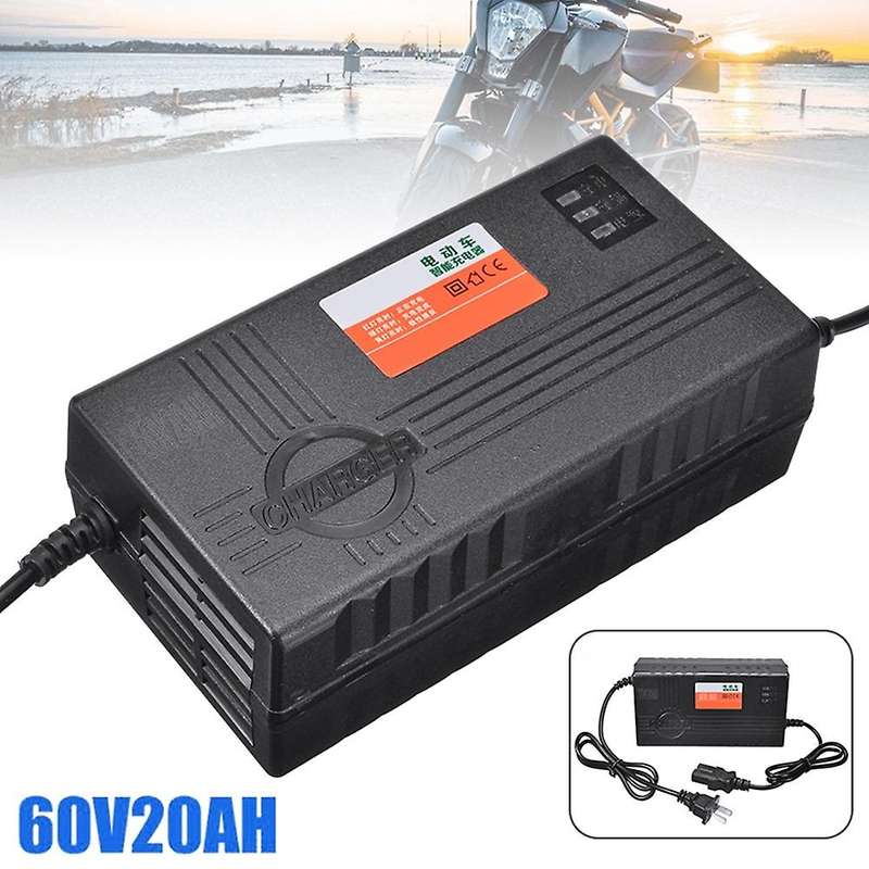 60v 20ah Motorcycle Battery Charger 6 Led Display for Scooter Wheel Lead Acid Battery Electric Bicyc