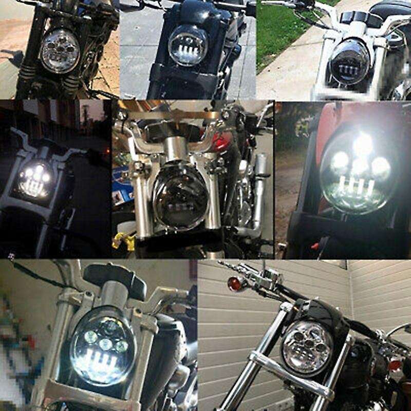 60W Motorcycle LED Headlights HI Low Beam Headlights for VRSC VRSCA VRSCB V-Rod Muscle 2002-2017