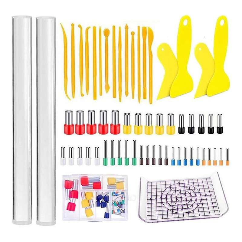 61 Pcs Pottery Clay Tools Set Clay Shaping Tool Cake Fondant Decoration Supplies Clay Pottery Tools