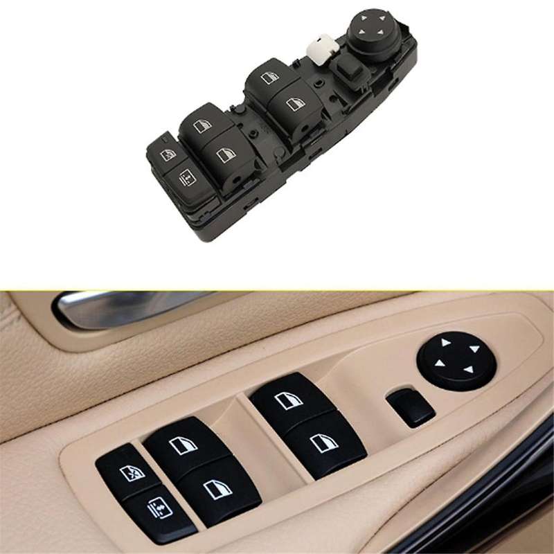 61319208107 Left Driver Side Window Regulator Switch Power Window with Curtain Switch Button for 3 S