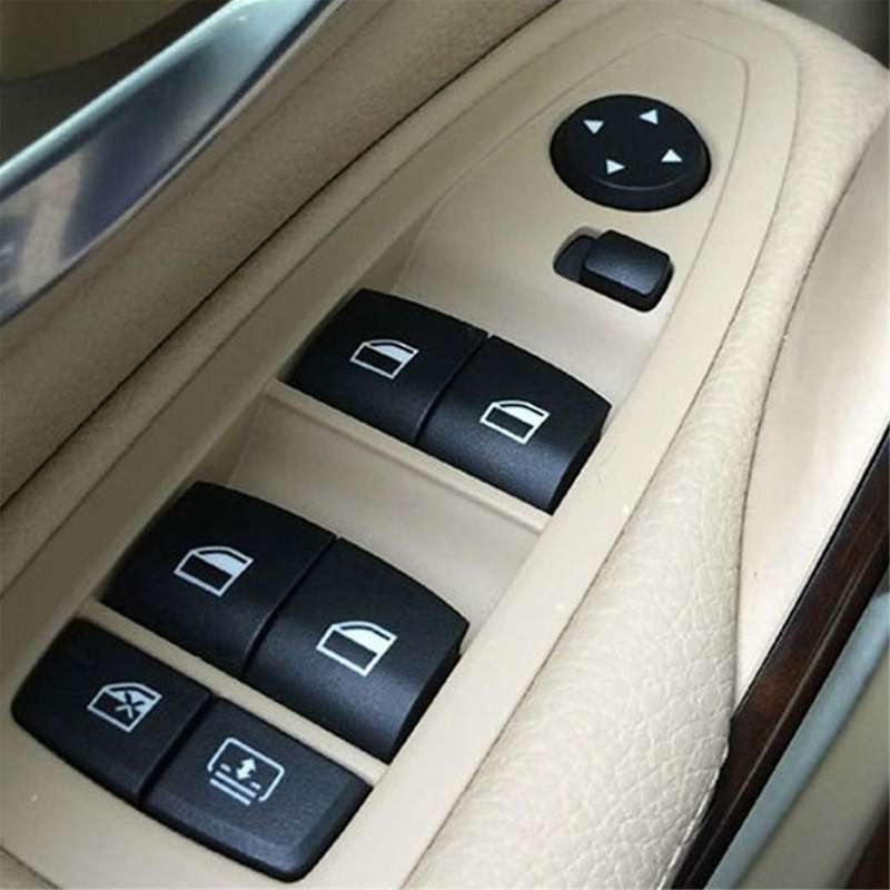 61319208107 Left Driver Side Window Regulator Switch Power Window with Curtain Switch Button for 3 S