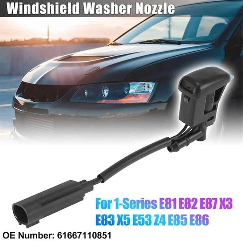 61667110851 New Windshield Heated Washer Sprayer Nozzle Jet for 1 Series E81 E82 E87 X3 E83 X5 E53