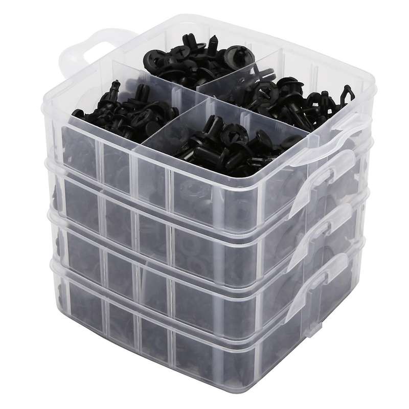 620Pcs/Box Auto Fastener Clip Mixed Car Body Push Retainer Pin Rivet Bumper Door Trim Panel Retainer
