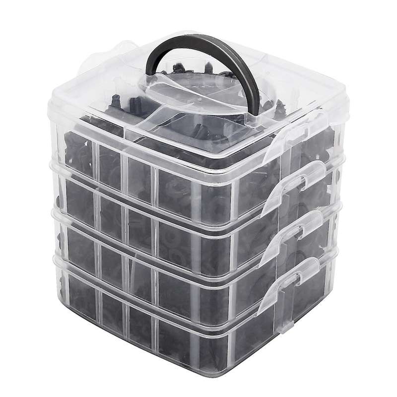 620Pcs/Box Auto Fastener Clip Mixed Car Body Push Retainer Pin Rivet Bumper Door Trim Panel Retainer