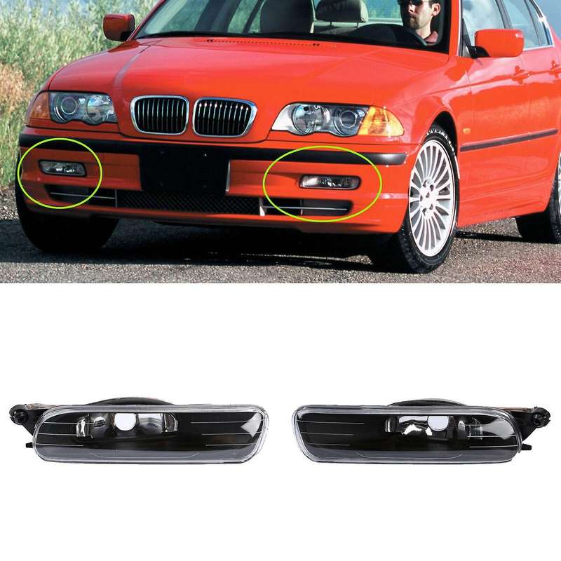 63178361951 Car Fog Light Lamp LED Driving Lamp for- 3 Series E46 4 Door 1999 2000 2001 63178361952