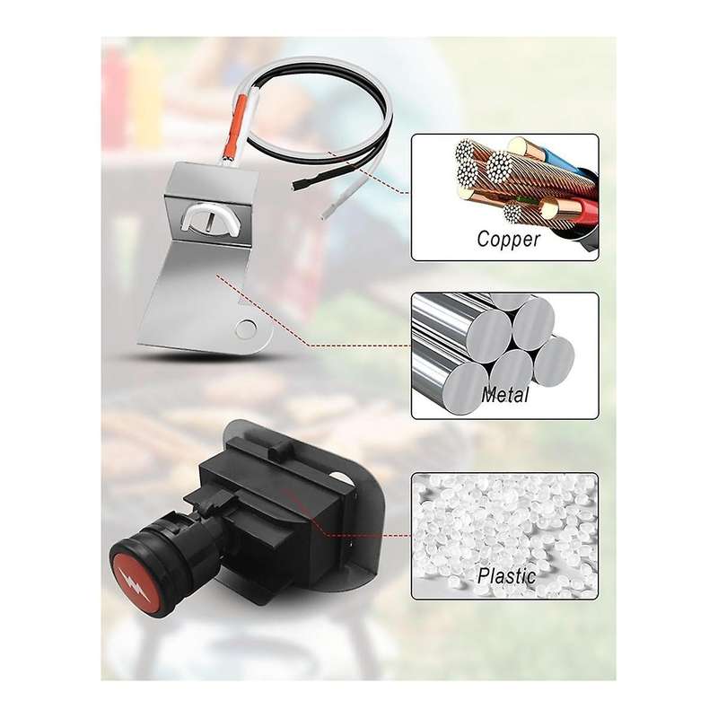 63788 Igniter Kit for Q320 2008 & Q3200 2014 Series Gas Grills 80452 60092 Push Button Ignition,Gril
