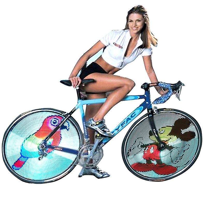 64 Led Rgb Bicycle Wheel Spoke Light Waterproof Programmable Diy Light Bike Lamp
