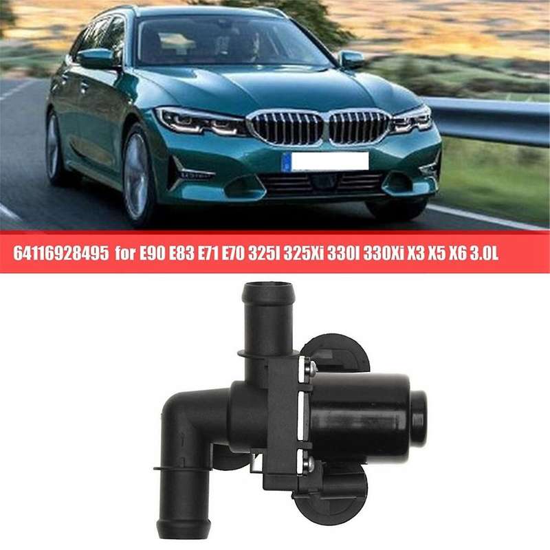 64116928495 Heater Control Valve Warm Air Water Valve Car for E90 E83 E71 E70 325i 325xi 330i 330xi