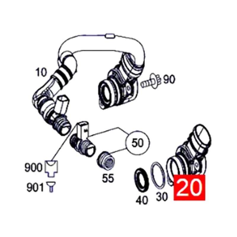 6420100131 Om642 3l Engine Breathing Cover for W204 W251 W166 W203 W212 W222 W164 A6420100131