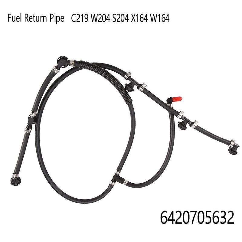 6420705632 Fuel Return Pipe Fuel Injector Leak Off Hose for - C219 W204 S204 X164 W164