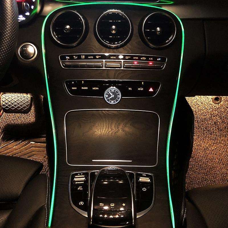 64-Color Car Dashboard Atmosphere Light APP Control for - C-Class W205 GLC 2014-2020