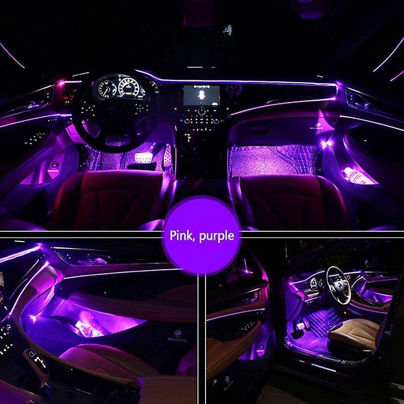 64-Color RGB Car Interior Ambient Atmosphere Light Footlight Car Interior Light Wireless Application