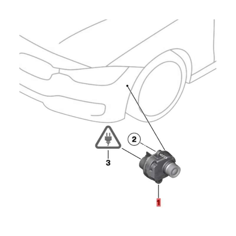 66539240352-02 Right Front Surround Side View Backup Camera for X5 E70 X6 E71 F01 F02 F06 F07 F10 F1