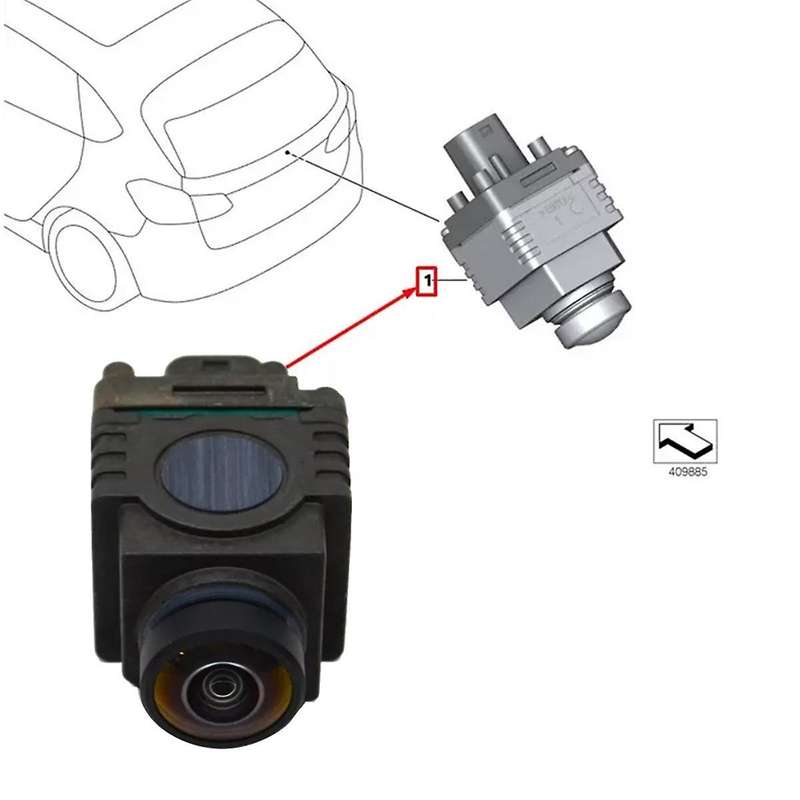 6653-9472-923 Car Rear View Camera Parking Assist Camera for 2 Series F22 F23 BackUp Camera Car Acce