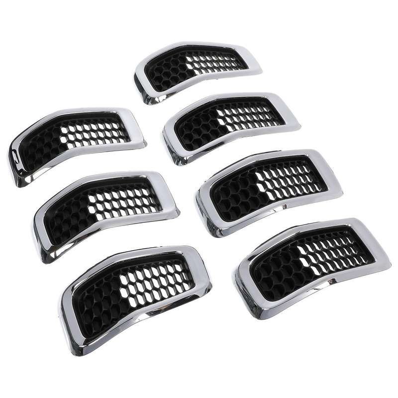 68138335AB Front Insert Mesh Grille Trim Cover Honeycomb Grill Clip-in for 2014-2018