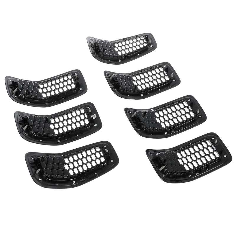 68138335AB Front Insert Mesh Grille Trim Cover Honeycomb Grill Clip-in for 2014-2018