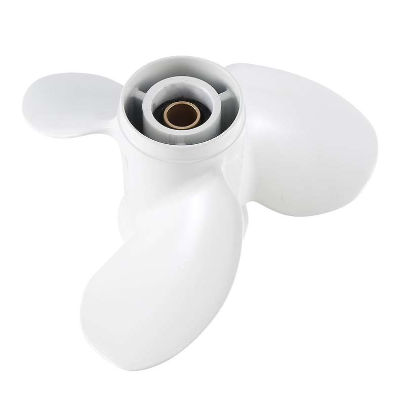 683-45945-00-el Propeller 9 1/4x9-j for 2 Stroke 9.9hp 15hp Boat Motor White 3 Blades 8 Spline Toot
