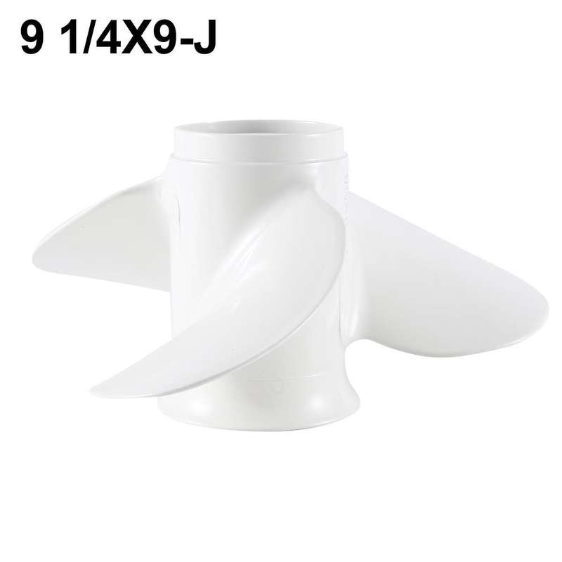 683-45945-00-el Propeller 9 1/4x9-j for 2 Stroke 9.9hp 15hp Boat Motor White 3 Blades 8 Spline Toot
