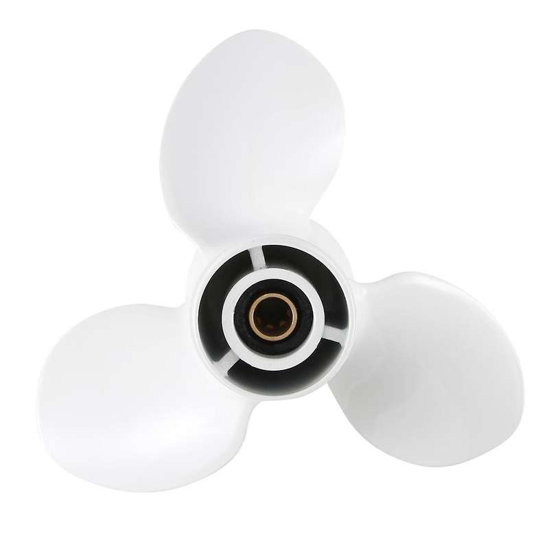 683-45945-00-el Propeller 9 1/4x9-j for 2 Stroke 9.9hp 15hp Boat Motor White 3 Blades 8 Spline Toot