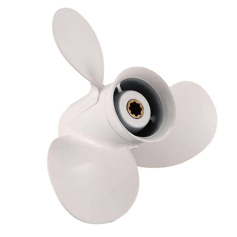 683-45952-00-EL 9 1/4 X 9 3/4 Boat Outboard Propeller for 9.9-15HP Aluminum Alloy 3 Blades 8 Spline