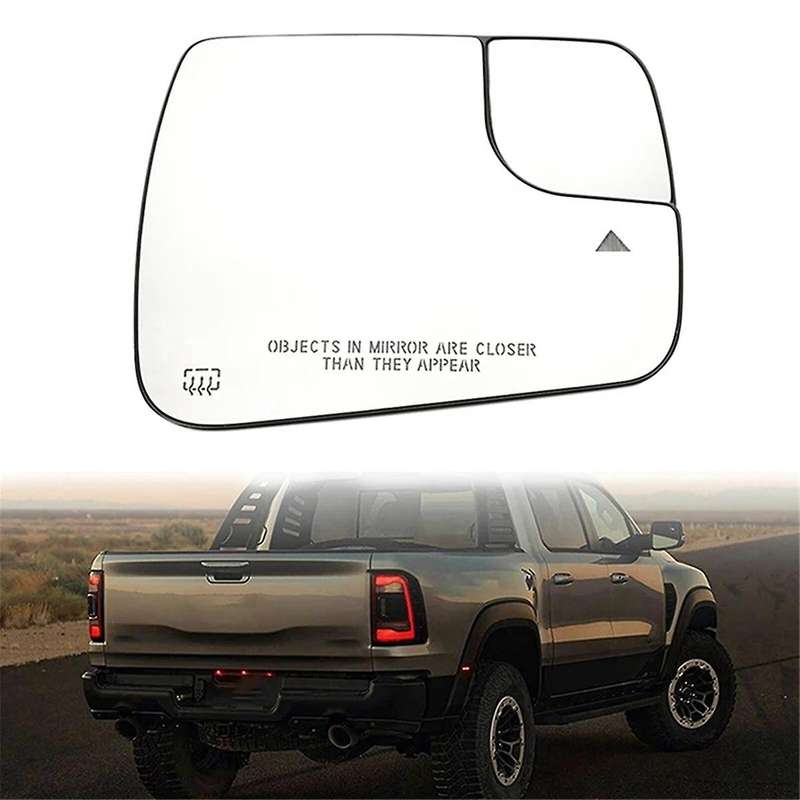 68402037aa 68402036aa Reversing Mirror Tab with Blind Spot Mirror Glass Heater Tab Car for Ram 1500