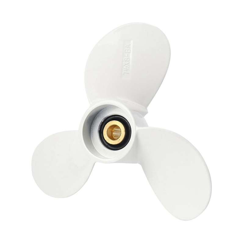 6e0-45941-01-el Aluminum Alloy Outboard Propeller 7 1/2x8- for Mariner 4-6hp 3 Blades 9 Spline Tooth