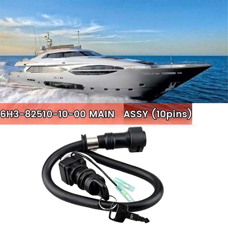 6h3-82510-10-00 Main Switch Assy (10pins) for Outboard 2 Stroke 50hp 60hp 70hp 6h3-82510 6h3-82510-2