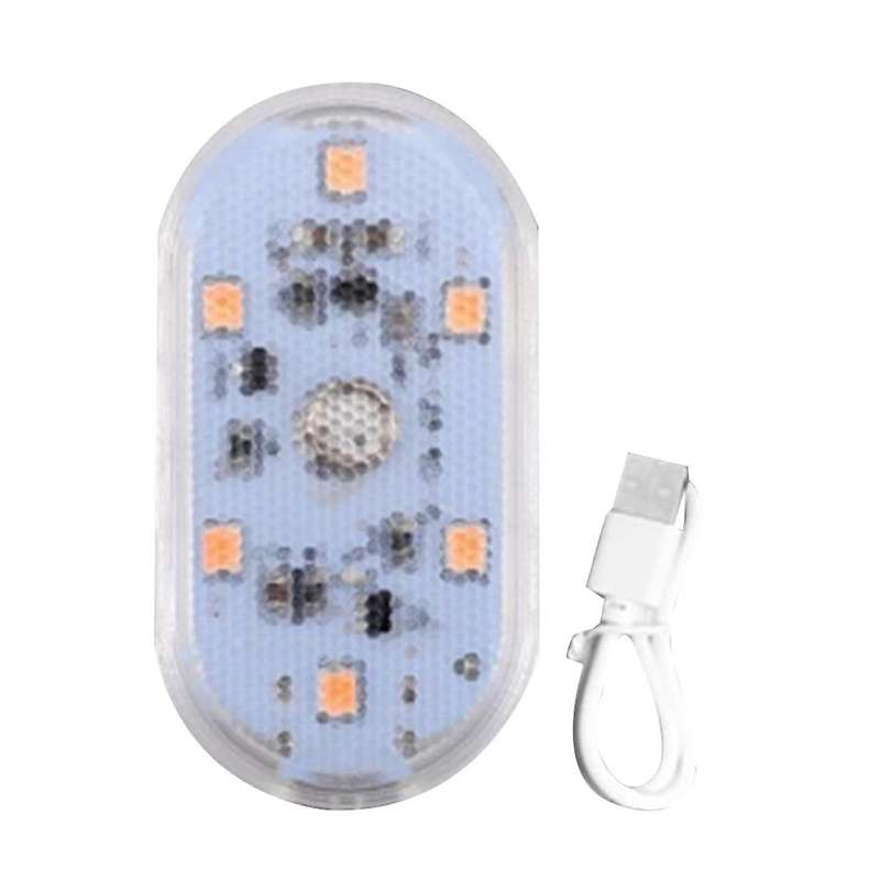 6LED Car Touch Lights Rechargeable Car Interior Dome Light Roof Ceiling Reading Lamps Trunk Magneti