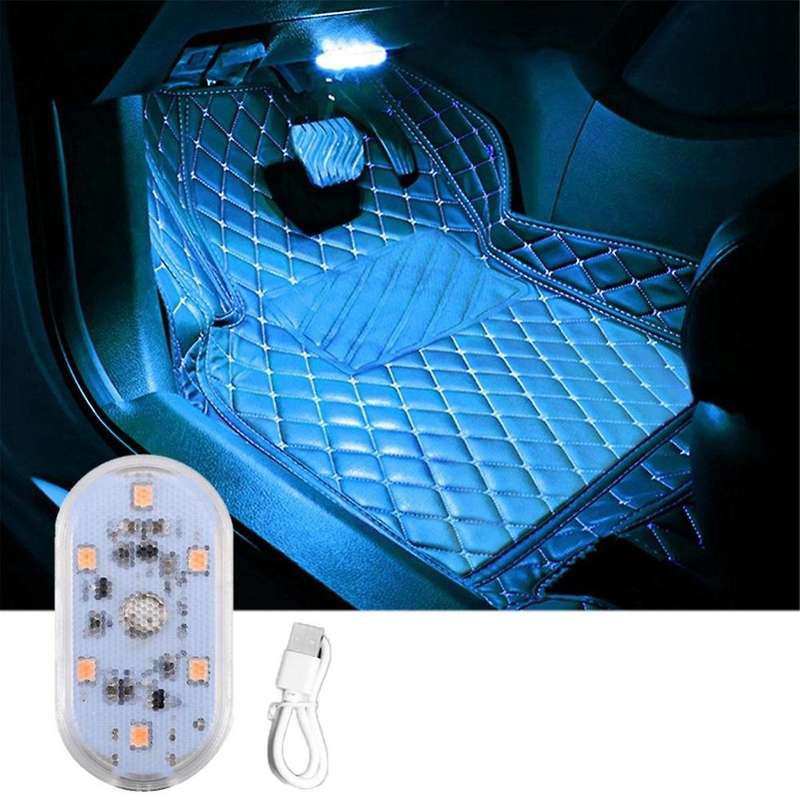 6LED Car Touch Lights Rechargeable Car Interior Dome Light Roof Ceiling Reading Lamps Trunk Magnetic