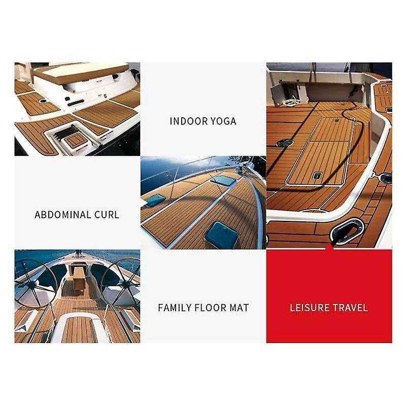 6MM Self Adhesive EVA Foam Boat Yacht Floor Mat Brown 240X45cm
