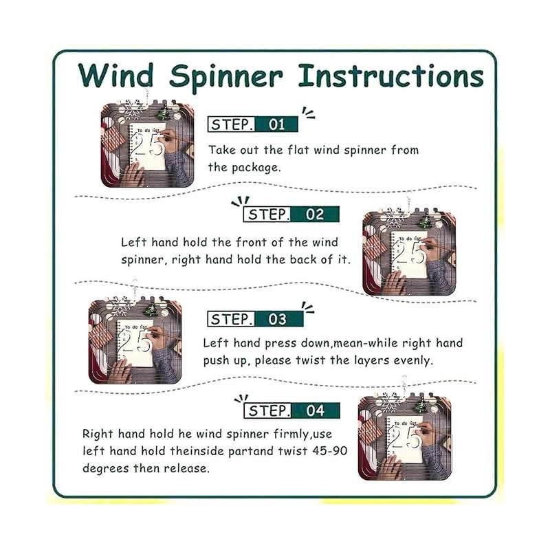 6Pack 8in Sublimation Wind Spinner Blanks,Wind Spinner,Outdoor Wind Spinners Hanging for Garden Yar