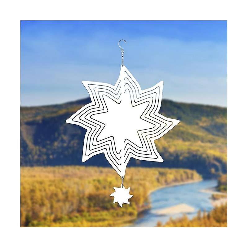 6pack 8inch Sublimation Wind Spinner Blanks Wind Spinners 3d Hanging Wind Spinners for Indoor Outdoo