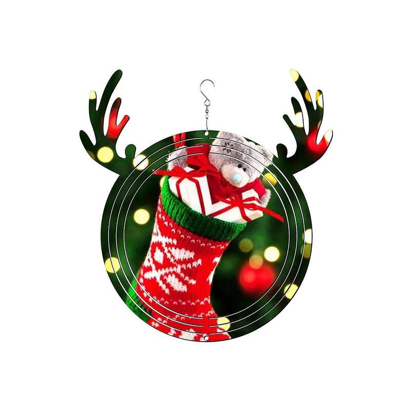 6pack 8inch Sublimation Wind Spinners Blanks Hanging Wind Spinners Christmas Gift for Christmas Home