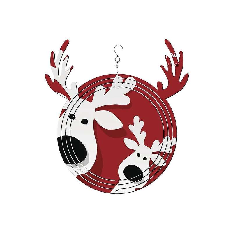 6pack 8inch Sublimation Wind Spinners Blanks Hanging Wind Spinners Christmas Gift for Christmas Home