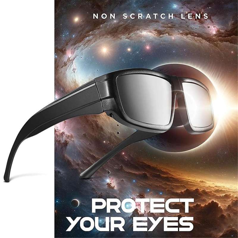 6Pack Solar Eclipse Glasses Safe Shades for Direct Sun Viewing