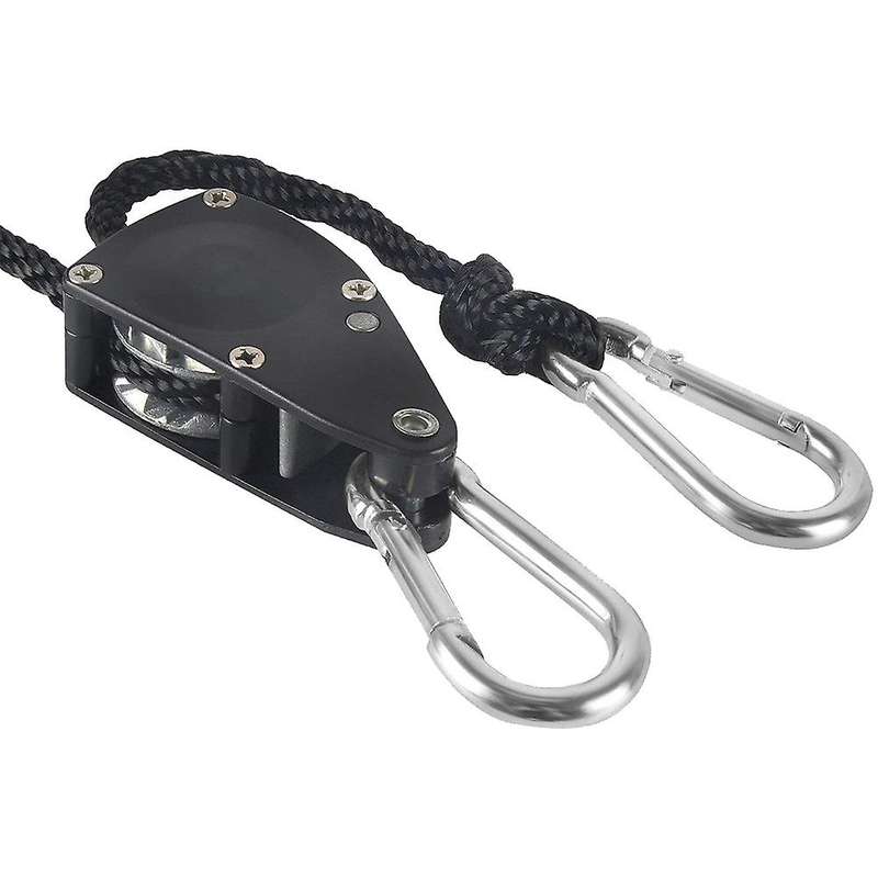 6-Pair 1/8 Inch Heavy Duty Adjustable Rope Clip Hanger for LED Grow Light Grow Tent Reinforced Metal