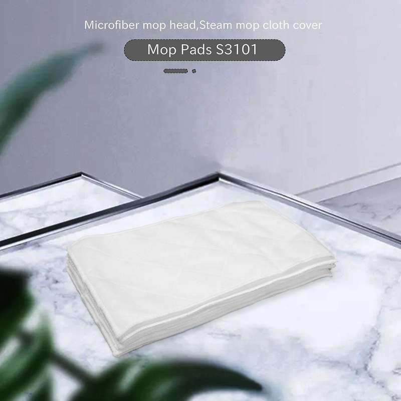 6packs Washable 3 Layers Microfiber, Replacement Mop Pads for Most Hard Flooring Surface for S3101/