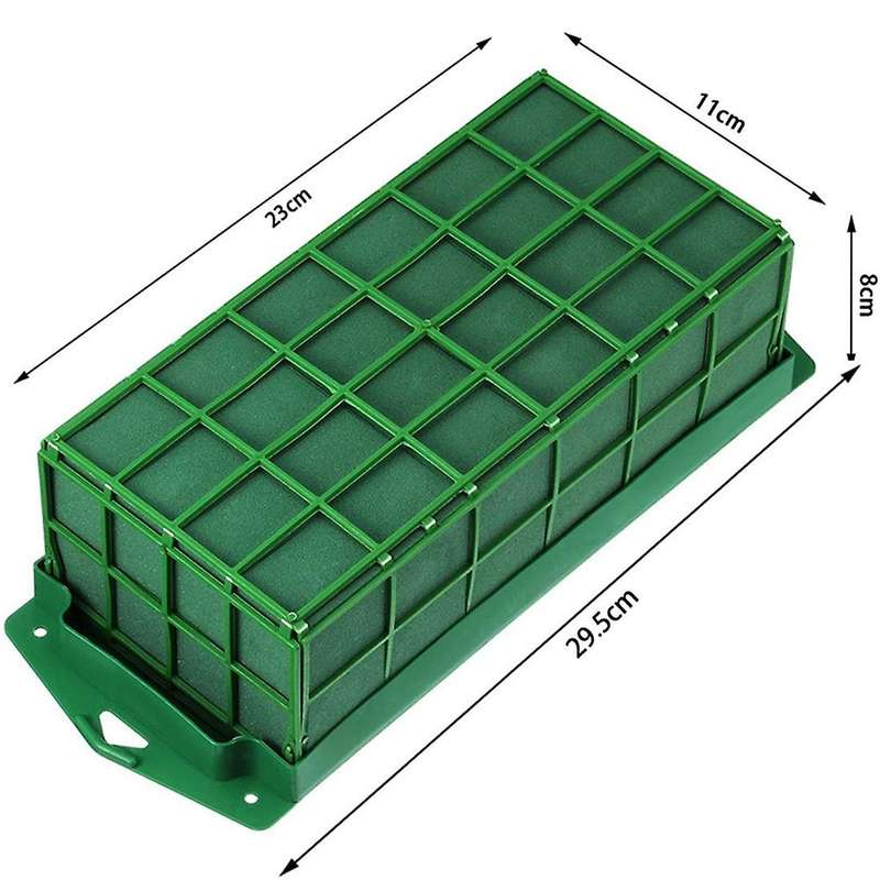 6Pc Rectangular Flower Foam Cage Flower Stand with Floral Foam,Cage Bowl for Flower,for Wedding Tabl