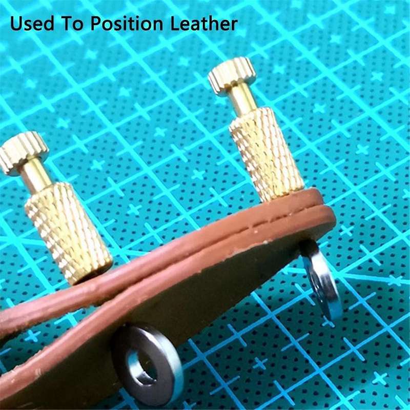6Pcs (6-12mm/0.24-0.47In) Leather Suture Positioning Needle Handmade Tools Leather Making Stitching