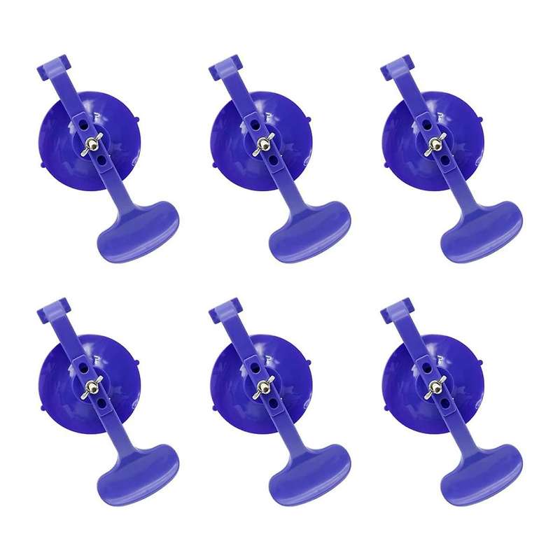 6pc Suction Cup Clamp Set, Class Clamp Kit for Car Convertible Glass Windshield Top Repair Gluing