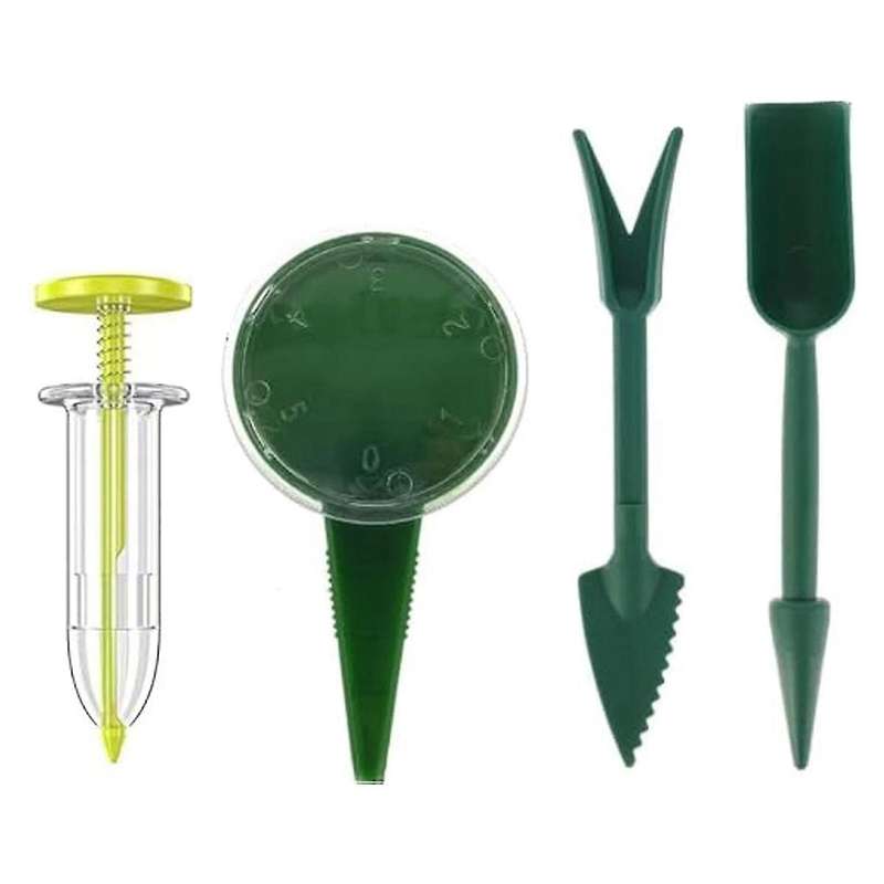 6PC Mini Seed Spreader Set,Mini Seed Planter Tool,Seed Dispenser Manual Seedlings Dibber and Widger,