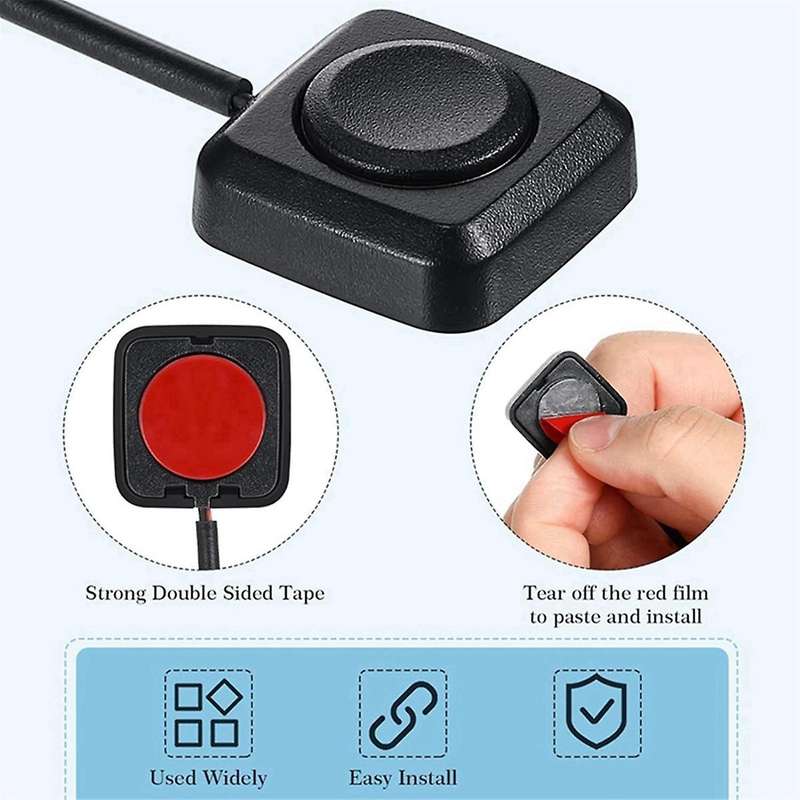 6Pc Momentary Switch Momentary Push Button on Off Switch 12V 24V Surface Mount Mini Button Switch Du
