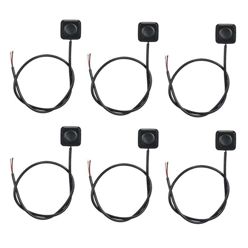 6Pc Momentary Switch Momentary Push Button on Off Switch 12V 24V Surface Mount Mini Button Switch Du
