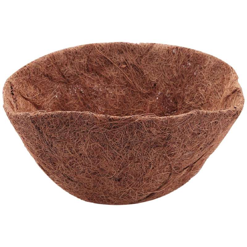 6pcs 10in Half Round Liner Half Circle Coconut Fiber Replacement Liners for Hanging Baskets Garden