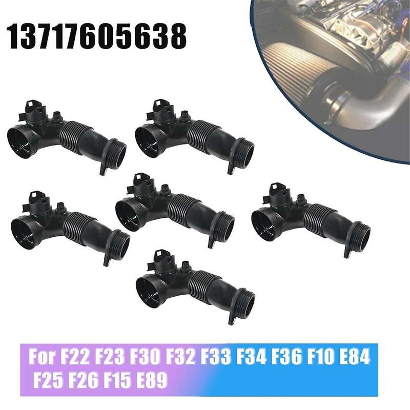 6pcs 13717605638 Car Turbocharger Intercooler Air Intake Hose Pipe Tube for F22 F23 F30 F32 F33 F34